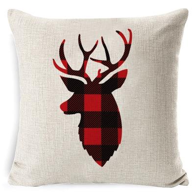 China Christmas Decoration JIANSE Christmas Cushion Cover Christmas Tile Blanket For Home Decoration for sale