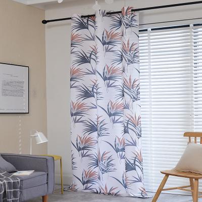 China A3696 Printed Curtain 7.37.1 Sheet Printed Sheer Floral Voile Window Curtain Modern Curtain For Living Room Bedroom for sale