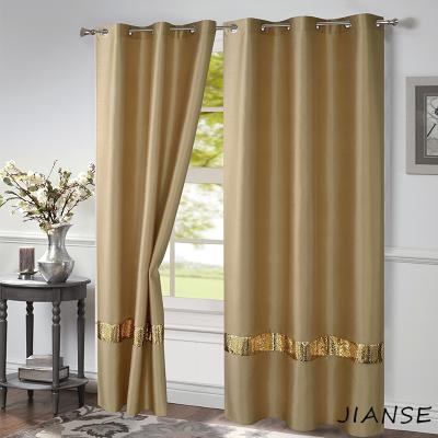 China 6.20.1 Breathable Multicolor Flat FAUX Classical SILK Grommet Tulle Voile and Curtain for Window Home Decoration for sale