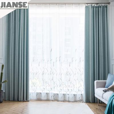 China Blackout 2.3.1 100% Polyester Widow Blackout Curtains Fabric Ready Made Curtains For Living Room Bedroom for sale