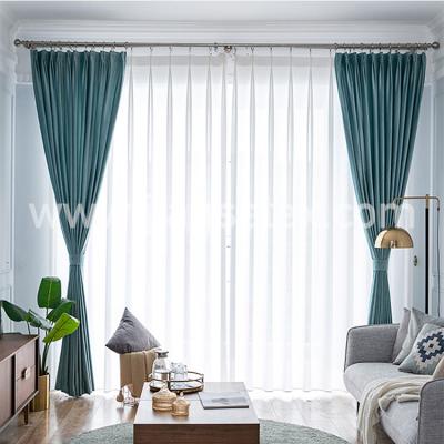 China 2020 hot sale blackout 4.1.2 ready made curtain luxury velvet curtain for living room ready made wholesale for sale