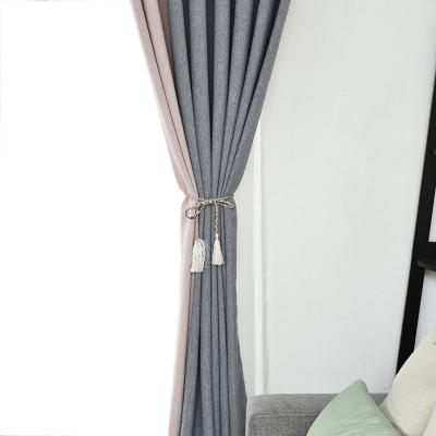 China Blackout 3.8.1 100% Polyester Ready Made Curtains Grommet Window Curtain Single Grommet Fabric Drapes for sale