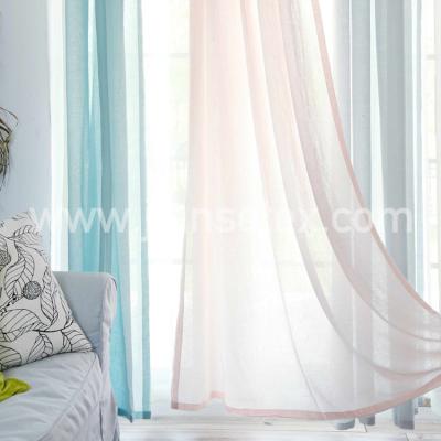 China Tulle Voile and 6.12.1 Polyester Cheap Sheer Drapes Fabric Window Drapes Breathable Grommet Drapes for Living Room for sale