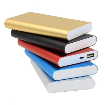 China Ultra Thin Mobile Phone Charger Battery Power Bank 10000mAh Factory Custom Logo Event Gift Portable Mobile Power 8000mAh Bank for sale