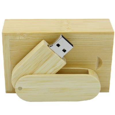 China Gift Customized Spinning Wood USB Flash Drive 32gb Wooden Company Show Log Saber Maple Walnut Bamboo Rosewood for sale