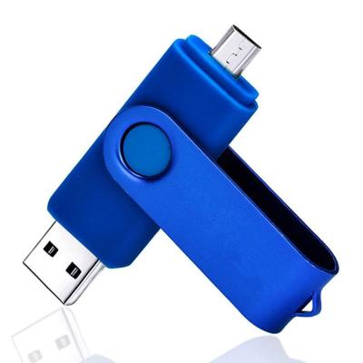 China Metal+ABS Metal+ABS otg mobile phone U disk 8g 16gb fashion gift mobile phone rotating usb in-1 USB computer 2 custom advertising flash drive for sale