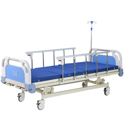 China Hospital Clinic CE ISO CFS High Quality Manual Three Crank Medical Hospital Bed For Hospital for sale