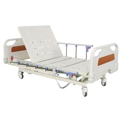 China Hostipal 3 Function Hospital Bed Clinic Medical Electric Triple Function Bed Adjustable Icu Bed for sale