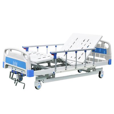 China 3 Cranks Metal Electric Bed Hospital Bed Triple Function Manual Adjustable Max Hospital 125mm 15-30 Days 250kg 3 Functions for sale