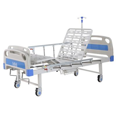 China High Quality Hostipal Hospital Furniture 2 Crank Manual Hospital Bed Patient Bed for sale