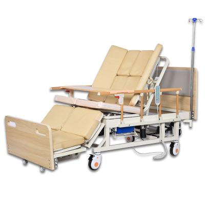 China Multi Function Hospital Headboard Bed Manufacturer Wooden Electric Nursing Bed Direct Home Nursing Metal 15-30 Days 250kg Max for sale