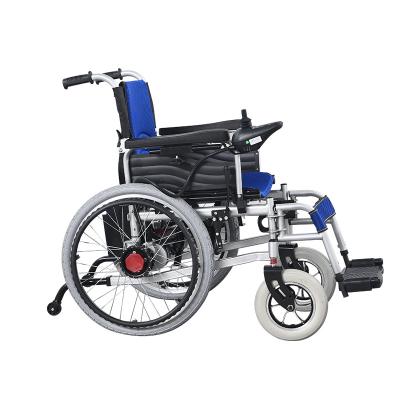 China Electric+Manual Power Wheelchair With Rear Wheel Big Wheel 22