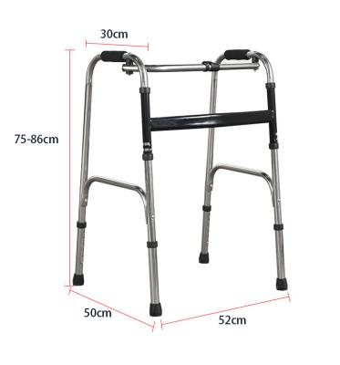 China Cheap Adult Walking Aid Forearm Four Leg Disabled Walking Stick Crutch Folding Adjustable Medical Walker for sale