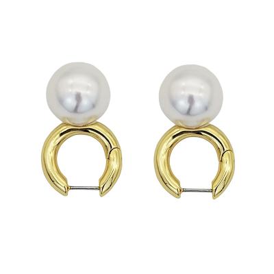 China CLASSIC Pearl Earrings Dangle Drop Earrings Imulated Shell Pearl Fine Jewelry for Women Girls for sale