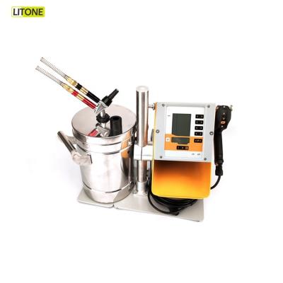 China Powder Coating LCD Screen Optiflex-2 Powder Coating Machine with 2 Pcs 7 L Powder Coating Hopper for sale