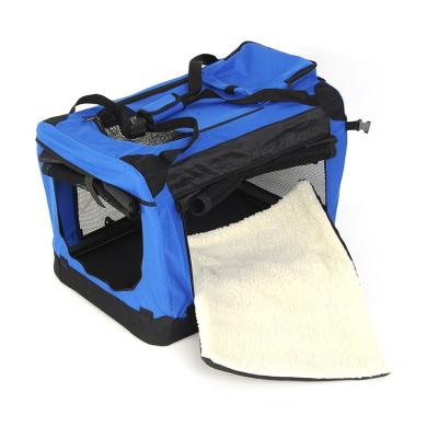 China 1PT0055 Portable Folding Pet Carrier Travel Collapsible Pet Carrier Bag for sale