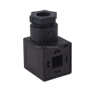 China DiIN43650A Line-Plug Socket For Valve Solenoid Coils Connector 3+1 Ground 18mm Foot Distance DIN43650A for sale