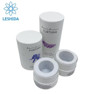 China Recyclable Skin Care Product Package Cream Packaging Box Customized Logo White Paper Tube EVA Insert Paper Boxes for sale