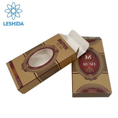 China Recyclable Custom Luxury White Paper Box For Skincare Cosmetics Packaging Box Lipsticks Boxes With PVC Window for sale