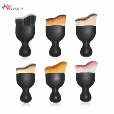 China Angular Blush Hot Sale Single Powder Brush Wholesale Price High Quality Single Makeup Brush Form Powder Base for sale