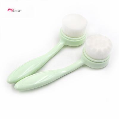 China Angular Blush Silicone Facial Soft Hair Brush Manual Instrument Blackhead Deep Clean Pore Washing Face Brush for sale