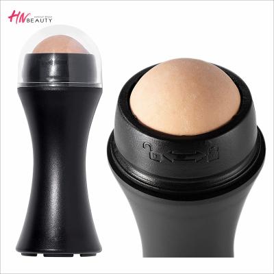 China Angular Blush Facial Skin Care Mini Volcanic Oil Absorbing Roller Volcanic Stone Tool Reusable Face Massage for sale