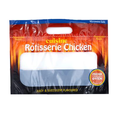 China Custom Printed Food Rotisserie Chicken Bags Roast Chicken Packaging Bag for sale