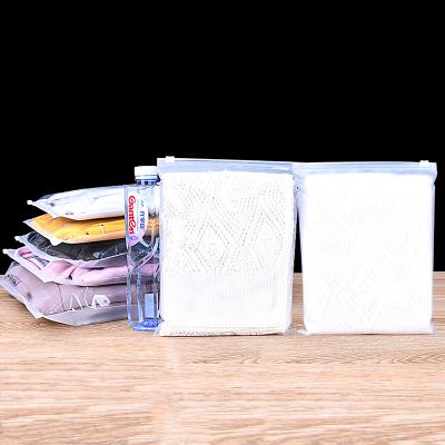 China High Quality Shopping HOYO PVC Zipper Pouch Zipper Slider T-shirt Packaging Bag Wholesale Plastic Slider Bag for sale