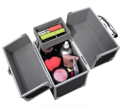 China Fashion small size aluminum cosmetic case with 1 tray inside, more color can choose for sale