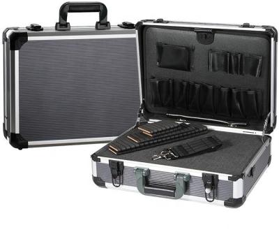 China OEM Aluminum Professional Portable Aluminum Tool Case with Cube Dividers and Foam for sale