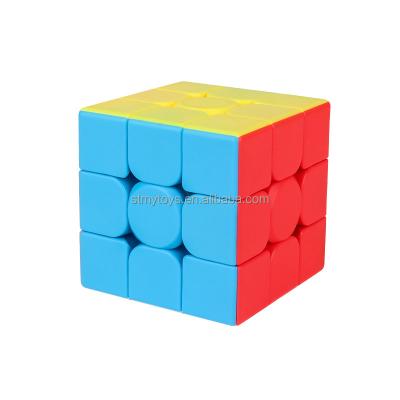 China Hot Selling Magnetic Stickerless Magic Cube Educational Toys For Children With Display Box 67g 3x3x3 Unisexx ABS About Puzzle Magic Cube for sale