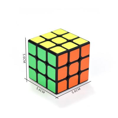 China Hot Selling Black Magnetic - Twist Brain Teasers IQ Toys For Kids 3x3 Sticker Speed ​​Soft Puzzle Magic Cube for sale