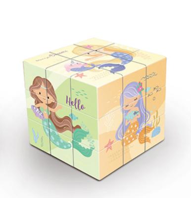 China FLASHING 2023 Hot Selling Little Mermaids Puzzle Toys 3 Years Old 7 Years Old Children Puzzle Educational Toys Puzzle Magic Cube for sale