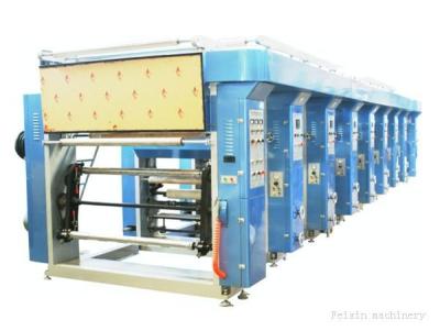 China FX-B-1100 8 Color Gravure Printing Machine 80 M/Min With One - Off Printing On Both Sides for sale