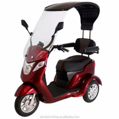 China NEW Sport Traveler 3 Wheeled Power Mobility Scooter With Roof Rain Cover Sun Shade 10inch for sale