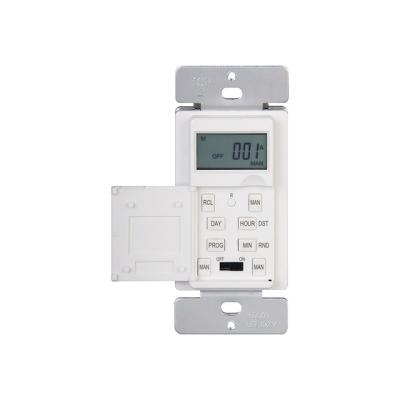 China PC Digital UL Approval 7 Day Heavy Duty In Wall Single Timer Pole Relay Control With Neatural 120V 60HZ for sale