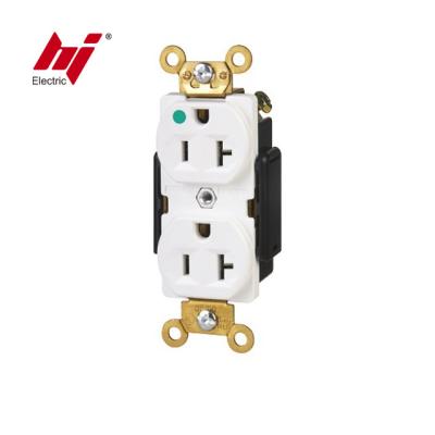 China Easy Installation Hospital Grade Duplex 20A 250V 6-20R Receptacle With UL for sale