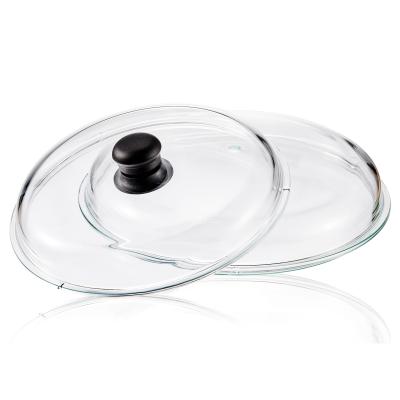 China Linuo High Cookware Microwavable Sets Jar Cover Borosilicate Glass Glass Lid For Kitchen for sale