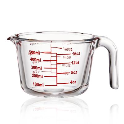 China High Viable Kitchen Tools Borosilicate Glass Measuring Cup Glass Measuring Jug for sale