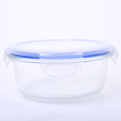 China Can Heat in Oven Glass Storage Container Food Glass Lunch Containers Airtight Food Storage Containers for sale