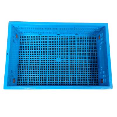 China Collapsible Storage Folding Stackable Plastic Crates Mobile Logistic Crates Moving Crates for sale