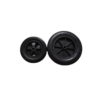 China Polypropylene manufacturer sells 6 inch trash cans/trolley/wheelbarrow/trailer solid rubber wheel with rubber powder for sale