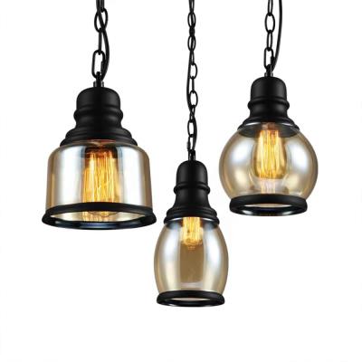 China Nordic Modern American Creative Personality Retro Glass Bottle Pendant Lamp for sale