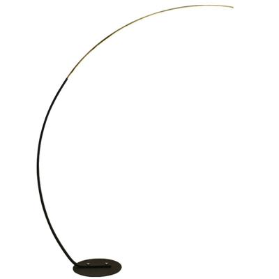 China Modern morden hotel metal black acrylic arched floor lamp for sale