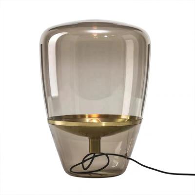 China Retro modern creative postmodern simple glass table lamp for sale