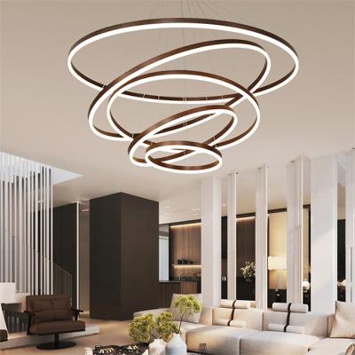 China Modern 5 Lights 220 Volt Contemporari Led Chandelier Pendant Light for sale