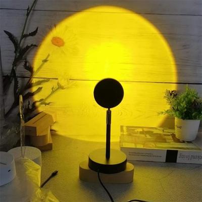 China Modern Decor Led Night Light Rainbow Sunset Spotlight Lamp for sale