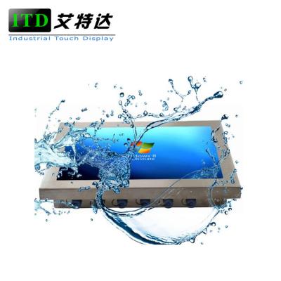 China Schroffer LCD-Monitor-HochleistungsEdelstahl-wasserdichter Touch Screen IP66 IP67 zu verkaufen