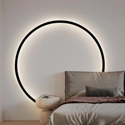 China Wall Round Wall Lamp Art Light Bedroom Bedside Lamps Living Room Background Aisle Modern Luxury Creative Corridor Decoration for sale