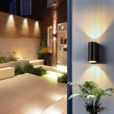 China Waterproof Tempered Glass gu10 Wall Lights 3W/6W LED Indoor Outdoor Aluminum Led Lamp Garden Lights Modern Wall Lights Porch for sale